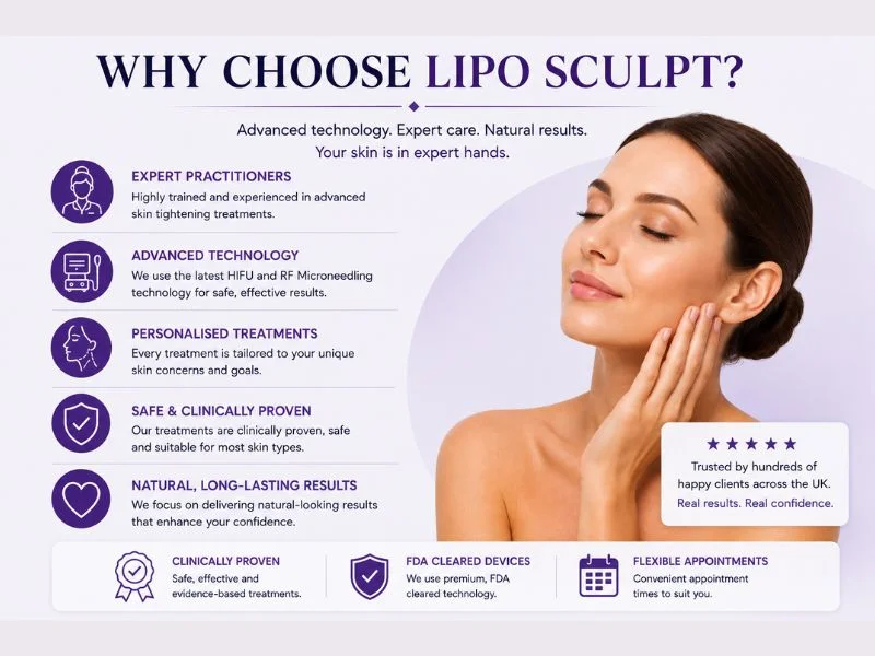 why choose lipo sculpt for complete skin tightening treatment Stratford upon Avon
